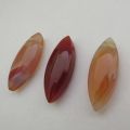 Karneol Schmuck, Karneol Anhänger, Edelstein Ketten-Anhänger, Navette Stein Schmuck