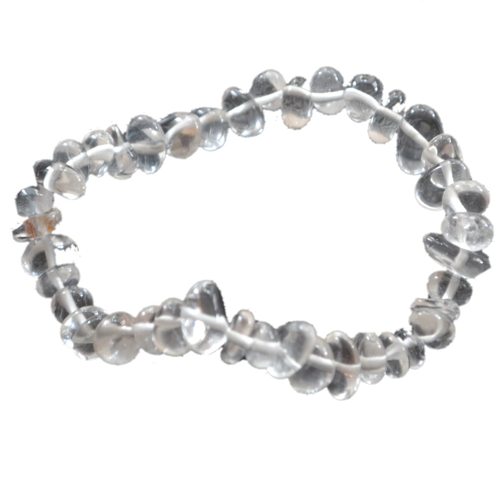 WUNDERSCHÖNES ARMBAND SPLITTER EDELSTEIN BERGKRISTALL 