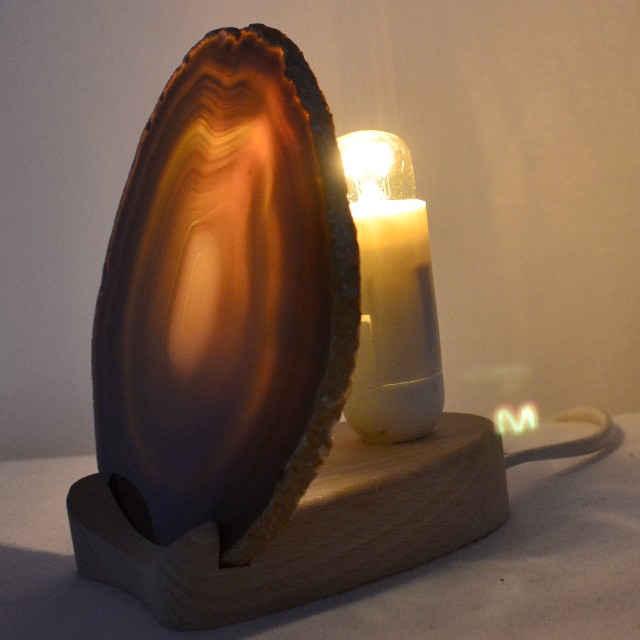 elektrischer Beleuchtungs-Sockel für Achatscheiben