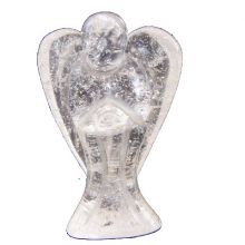 Bergkristall Engel Figur, Edelsteinengel , dein persönlicher Schutzengel oder Glücksbringer, Handarbeit ca.5 cm