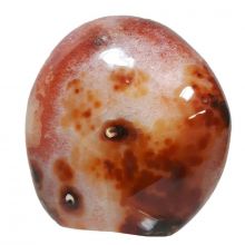 Carneol geschliffener Edelstein | Karneol Standobjekt aus Madagaskar | Sammler, Dekoration | natürlicher Stein N674