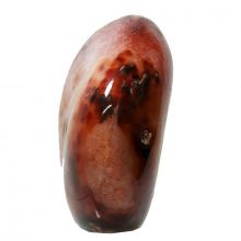 Carneol geschliffener Edelstein | Karneol Standobjekt aus Madagaskar | Sammler, Dekoration | natürlicher Stein N674