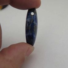 Lapislazuli Anhänger, Edelstein Ketten Anhänger kaufen, Lapis Anhänger Navette, Lapis Lazuli Schmuck