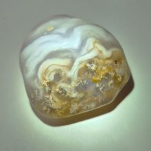 Wasserachat, Geode poliert, Achat mit Urwasser, N59