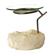 Duftlampe Bergkristall | Edelstein Teelichthalter 3 teilig| als Stimmungslicht oder als Duftlampe zu verwenden