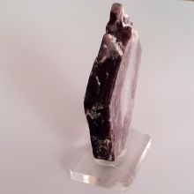 Lepidolith Scheibe bicolor auf Ständer | Edelstein Mineral für Sammler | Rarität  Nr.38