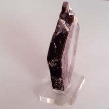 Lepidolith Scheibe bicolor auf Ständer | Edelstein Mineral für Sammler | Rarität Nr.38