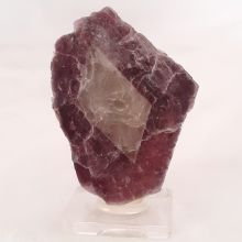 Lepidolith Scheibe bicolor auf Ständer | Edelstein Mineral für Sammler | Rarität Nr.38