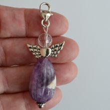 Engel Charms Anhänger Amethyst, ca.6 cm