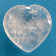 Bergkristall Edelstein Herz Handschmeichler | Größe ca. 30 mm | Kristallherz handliche Form  ihr täglicher Glücksbringer