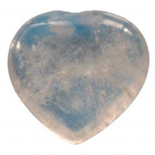Bergkristall Edelstein Herz Handschmeichler | Größe ca. 30 mm | Kristallherz handliche Form  ihr täglicher Glücksbringer