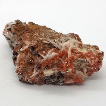 Vanadinit Kristall auf Baryt Edelstein Mineral Nr.135