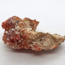 Vanadinit Kristall auf Baryt Edelstein Mineral Nr.114