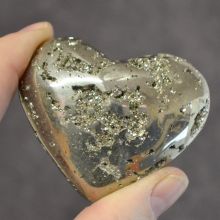 Pyrit Herz, Edelstein Mineral Nr. 6