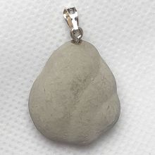 Feenstein Fairy Stone Anhänger mit Silberschlaufe kaufen, Edelstein-Anhänger aus Kanada, Heilstein und Schmuckstein sowie Glücksbringer in einem, N87