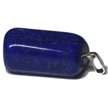 Lapislazuli Anhänger | Lapis Stein Kettenanhänger mit 925 Silberöse