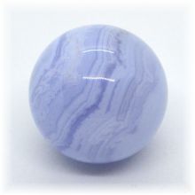 Chalcedon- kleine Edelstein-Kugel, Durchmesser ca. 20 mm | Steinkugel hellblau  | Chalcedon-Kugel Handschmeichler, Heilstein und Glücksbringer