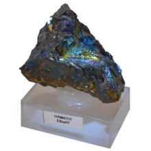 Hämatit Mineralien Stufe | Elba Mineral Naturstein | N210 | Natur gewachsen, auf Ständer