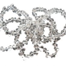 Bergkristall Edelstein Armband auf elastischen Zugband | Kristall Armband echte Steine für Damen und Herren kaufen | Bergkristall kräftiger Heilstein | Trommelstein Splitter Stretch-Armband