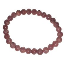 Schönes Rubin Kugel-Armband | Echtes Edelstein-Armband aus Rubin-Perlen | Edler rötlicher Rubin Echtschmuck | Heilstein