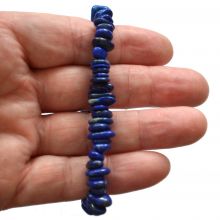 Lapislazuli Armband echt| Blaue Edelstein Armkette Stretch-Armband | Lapislazuli Schmuck für Herren und Damen kaufen
