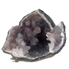 Amethyst Drusenstück-Drusensegment, Lila Amethyst Edelstein Geoden-Stück,100% Natur-Stücke, Deko-Objekt für Ihr Heim, N587