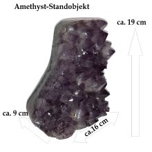 Amethyst groß| schönes uriges Standobjekt aus Brasilien | Druse mit fantastischen Spitzen zur Dekoration, für Sammler | N408