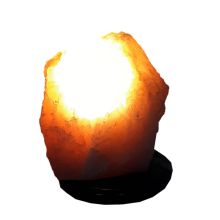 Rosenquarz Lampe,  kleine Rosa Kristall Quarz Lampe auf Onyx Sockel, Edelsteinlampe echt, unbehandelter Naturstein, N194
