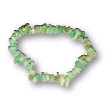 Chrysopras Steine Armband kaufen, Chrysopras Heilstein Stretch-Armband, Natürliches Edelstein Splitterarmband auf elastischen Gummi-Band für Damen und Herren