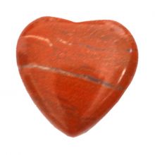 Roter Jaspis Herz Schmuck Anhänger klein 20 mm | Edelstein Halsschmuck Ketten-Anhänger kaufen | Echter Jaspis rot Edelsteinanhänger | Stein Anhänger gebohrt für Kette oder Lederband | Schönes praktisches Geschenk
