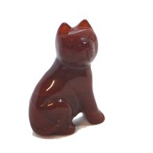 Karneol Katze, Katze Karneol Stein 5 cm, Edelstein Katze, Stein Tier Katze kaufen