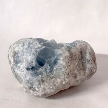 Coelestin Geode | Edelstein Stufe hell-blau | sehr schöne, dekorative Stein Geode echt | Natur belassen | N669