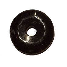 Glaukophan-Donut Anhänger selten | Edelstein-Mineral | Naturstein-Pi Scheibe ca. 30 mm | Herkunft Pollone-Piemont Italien
