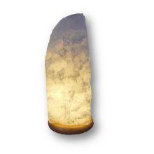 Bergkristall Rohstein Lampe, ca. 8-9kg Naturgewachsene Kristall Stein Lampe kaufen, Edelsteinlampe mit Holzsockel