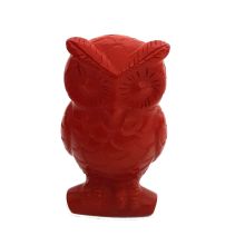 Eule aus rotem Jaspis Edelstein,  Tier Figur Eule der Weisheit, ca.5 cm, Jaspis rot Eule kaufen