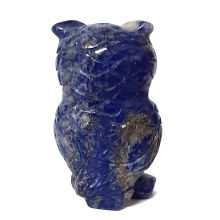 Lapis Eule, Lapislazuli Stein Eule ca.5 cm, Edelstein Eule Lapis-Lazuli, Glücksbringer, Krafttier, Geschenk