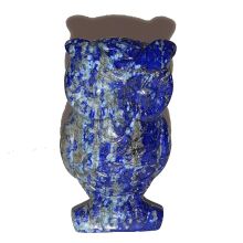 Lapis Eule, Lapislazuli Stein Eule ca.5 cm, Edelstein Eule Lapis-Lazuli, Glücksbringer, Krafttier, Geschenk