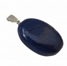 Lapis Lazuli Stein Ketten-Anhänger, Lapislazuli Schmuck, Echter Edelstein Lapis-Lazuli