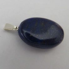 Lapis Lazuli Stein Ketten-Anhänger, Lapislazuli Schmuck, Echter Edelstein Lapis-Lazuli