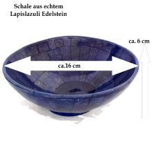 Lapislazuli Schale Handarbeit, Edelstein Schale blau
