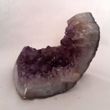 Amethyst Drusenstück, Echter polierter Amethyst Kristall, Amethyst Rohstein | Heilstein und Dekoration, N220