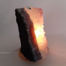 Amethyst hell Rohstein Lampe | schöne Edelsteinlampe aus Brasilien| Amethyst-Kristall Stein Leuchte komplett mit Elektrik kaufen | Naturstein-Lampe | N320