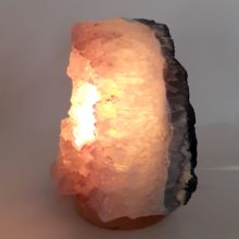 Amethyst hell Rohstein Lampe | schöne Edelsteinlampe aus Brasilien| Amethyst-Kristall Stein Leuchte komplett mit Elektrik kaufen | Naturstein-Lampe | N320