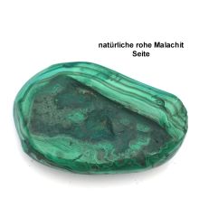 Malachit Edelstein teilpoliert | natürlicher Stein Handschmeichler| schöner Dekostein| Sammlerstück Malachite N79