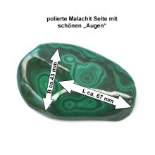 Malachit Edelstein teilpoliert | natürlicher Stein Handschmeichler| schöner Dekostein| Sammlerstück Malachite N79