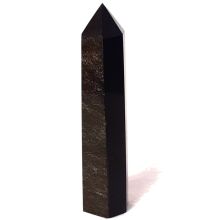 Goldobsidian Stand-Spitze, Obsidian Gold schimmernde Edelsteinspitze, N7377