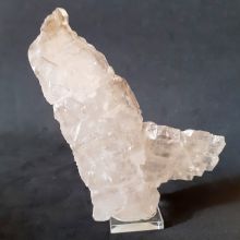 Schuppenquarz auf Plexi Sockel, Quarz Edelstein Mineral für Sammler, Dekoration, N268