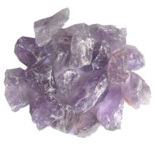 Amethyst Rohstein Chips, Dekorationssteine für Zimmerbrunnen, Natur belassene Edelsteine, violetter Quarz