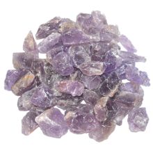 Amethyst Rohstein Chips, Dekorationssteine für Zimmerbrunnen, Natur belassene Edelsteine, violetter Quarz