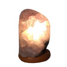 Amethyst Stein-Lampe Natur belassen, echt |  Naturstein Edelsteinlampe | Amethyst-Kristall Leuchte, komplett mit Elektrik | Lampe hell lila und Deko-Lampe Amethyst| N241